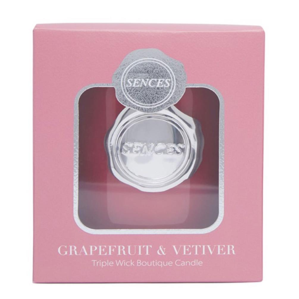 Sences Grapefruit & Vetiver Boxed Luxury Candle Extra Image 1